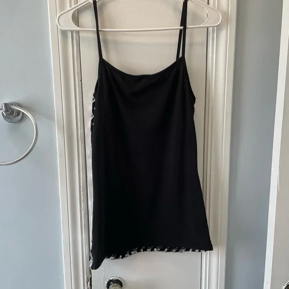 Deb Black and Silver Sequin Women's Top - Picture 3 of 3